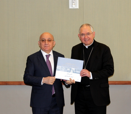 Mübariz Qurbanlı ABŞ Yepiskoplar Konfransının vitse-prezidenti ilə görüşdü  - FOTOLAR